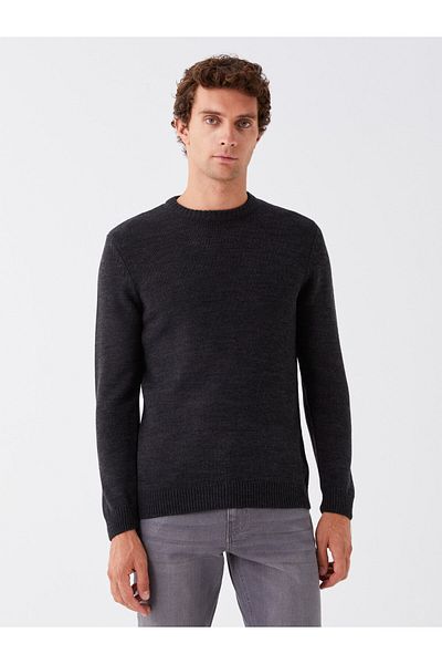 LC Waikiki Men's Knitwear Sweater - Long Sleeve, Crew Neck