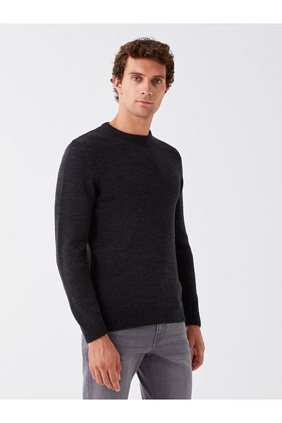LC Waikiki Men's Knitwear Sweater - Long Sleeve, Crew Neck