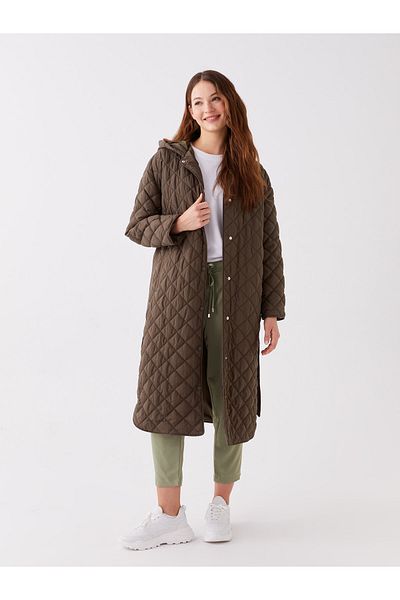 LC Waikiki Oversize prošívaná dámská bunda Puffer - s kapucí