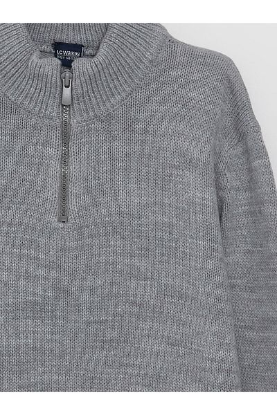 LC Waikiki High Collar Basic Long Sleeve Boy's Knitwear Sweater