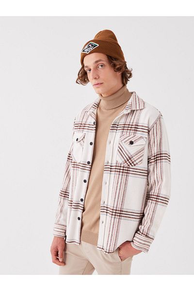 LC Waikiki Men's Lumberjack Shirt - Regular Fit, Long Sleeve, Plaid