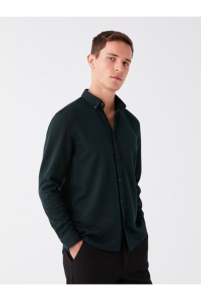 LC Waikiki Pánská košile Slim Fit s dlouhým rukávem