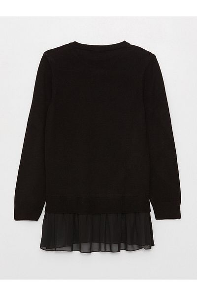 LC Waikiki Crew Neck Sima, hosszú ujjú kismama kötöttáru pulóver