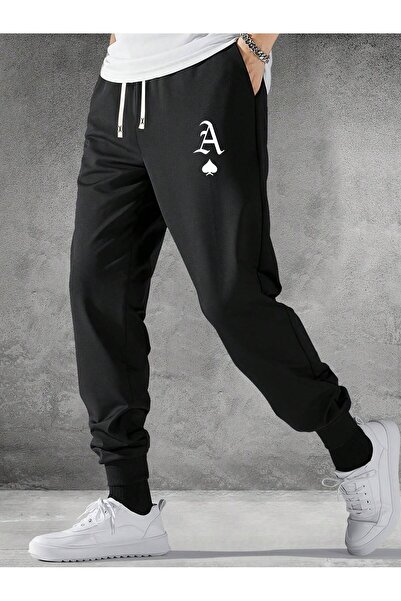 Adrift Φόρμα με κορδόνι στη μέση και σχέδιο με τυπωμένα τραπουλόχαρτα