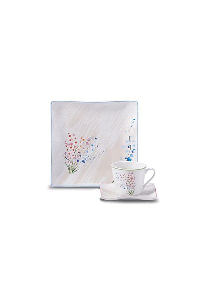 KORKMAZ Link Collection 28 Piece Square Breakfast Set A8678