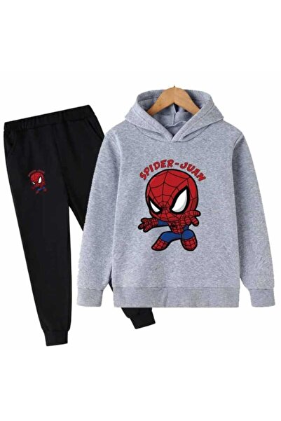 BENQE KİDS 100% BUMBAC, DESIGN SPIDER-MAN, SET DE TRENING PENTRU BĂIEȚI CU IM...