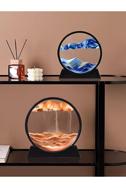 BEYZANA Yuvarlak Kum Saati 7 Inç Kum Sanatı Hediyelik Sevgiliye Özel Gün Hediye