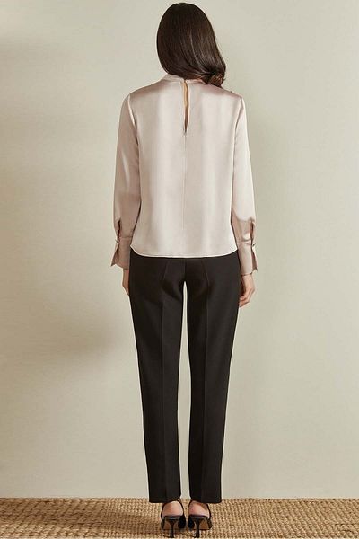 Guitar Cigarette Black Woven Trousers