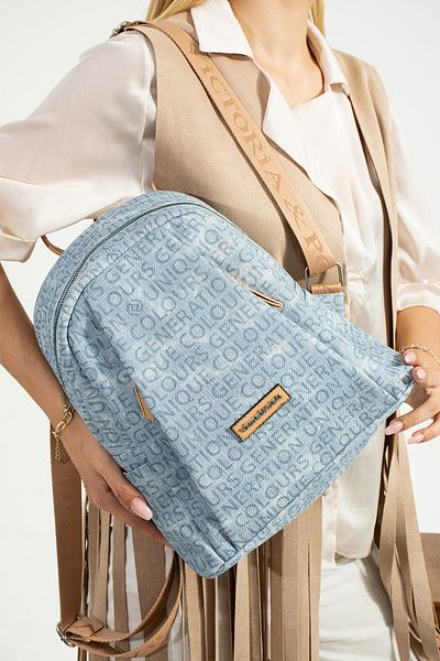 unique crane bags Rucsac de damă din piele cu model blugi