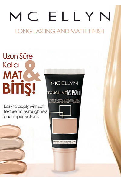 Mcellyn Mc Ellyn Touch Me Matte Face Tone Foundatıon 01