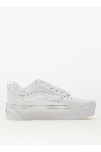 Vans White Women's Suede Lifestyle Shoe VN000CP6W001 Knu Stack