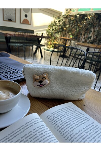 sumicorn Husă pentru creion din pânză căptușită cu fermoar, lavabilă, cu pluș...