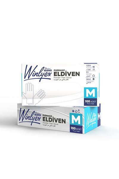 Reflex Winlyex Eldiven Winlyex Powder-Free Gloves 1000 Pcs (10 BOXES) Size M
