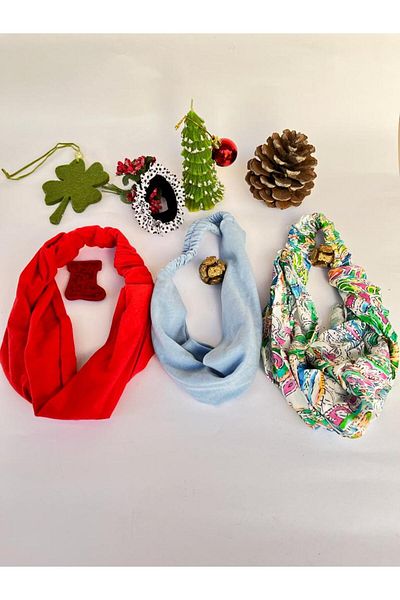 BERG - Bandana parașuta din bumbac elastic din bumbac pieptănat colorat 3 buc