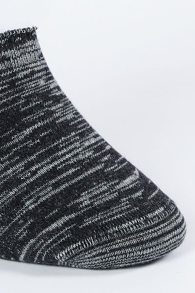 ALTINYILDIZ CLASSICS Men's Black-Grey Patterned Single Ballerina Socks