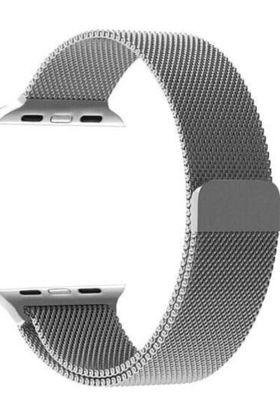 Alstrap حزام ميلانو شبكي معدني متوافق مع Apple Watch Series 2/3/4/5/6/7/8/se 38mm-40mm-41mm