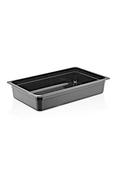 GastroPlast GN 1/3-65 mm Gastronom Küvet, Polikarbon, Siyah