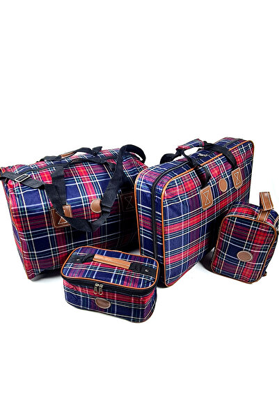 Binbirreyon Seyahat Çantası Bavul Seti 4 Adetli Çanta Seti Su Geçirmez DG063