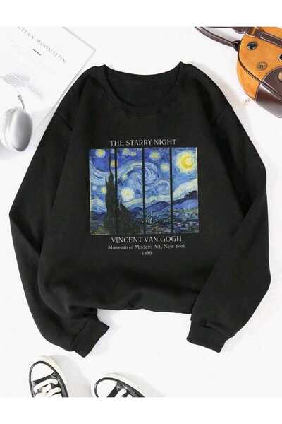 FAVORİST Hanorac Van Gogh cu decolteu