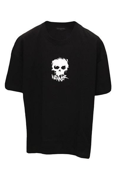 Pisa Art Unisex Oversize Skeleton Rose μπλουζάκι με στάμπα στην πλάτη