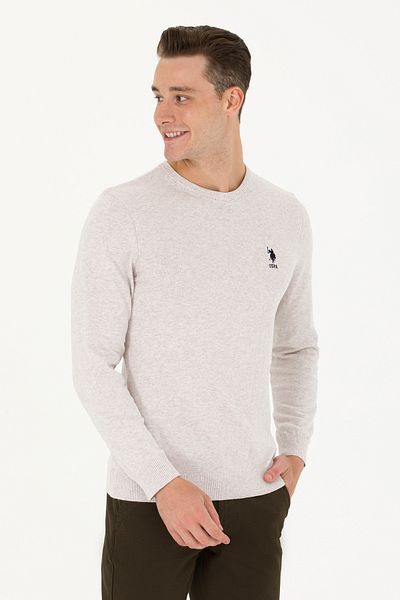 U.S. Polo Assn. BAZA. POLO BĂRBAȚI SPORT SLIMFIT O GÂT TRICOT G081GL0TK.000. 1629648   GTD