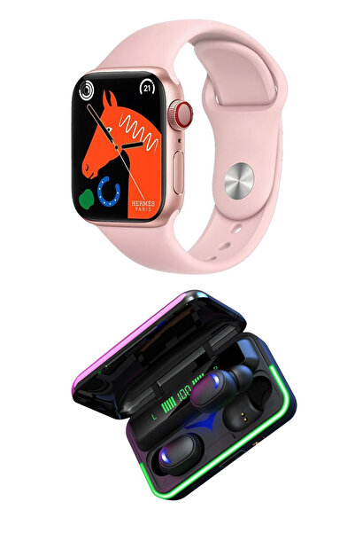 GoMarkt Watch 8 Akıllı Saat ve Işıklı Oyuncu Bluetooth Kulaklık Kampanya Seti