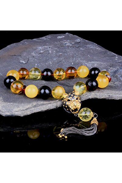 Tesbihsepetim KAPLAN TASARIM MASKOT BOY RENK KARMASI EFE DOĞAL DAMLA KEHRİBAR...