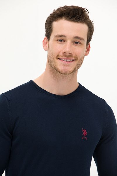 U.S. Polo Assn. БАЗА. POLO МЪЖКИ СПОРТЕН ТРИКОТАЖ SLIMFIT О-ДЕКО G081GL0TK.000.1629648 GTD