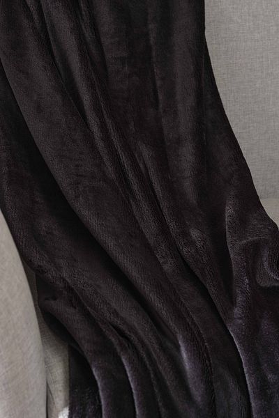 Karaca Home Fiona Black Welsoft TV Blanket
