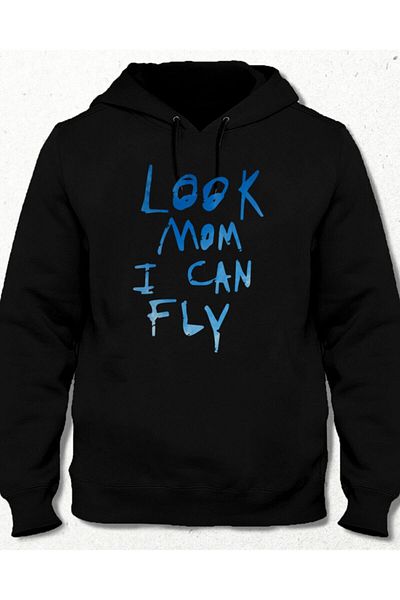 Pisa Art Φούτερ με κουκούλα I Can Fly χωρίς τσέπη