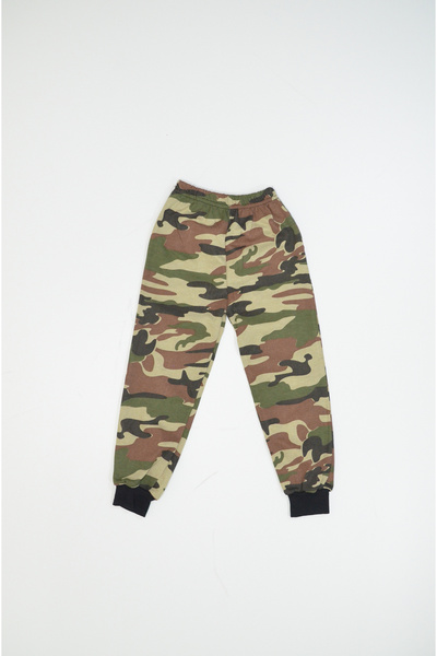 Baby Slon Kids Clup Mevsimlik Karışık Desenli Cepli Paça Livanalı Erkek Eşofman Altı