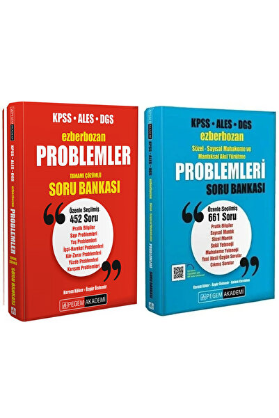 Pegem Akademi Yayıncılık Kpss Ales Dgs Problemler Tamamı Çözümlü - Muhakeme M...