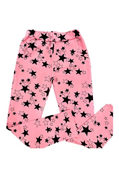 Esterella Κορίτσι - έφηβος παντελόνι με 3 κλωστές/ κοριτσίστικο παντελόνι με στάμπα με αστέρια / παντελόνι για κορίτσια με ράστερ