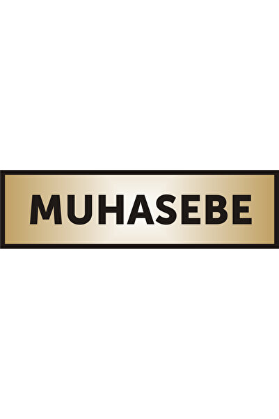 yüksel34 Muhasebe Yazılı Kapı Levhası ,yönlendirme Levhası ,gold Renkli Alimi...