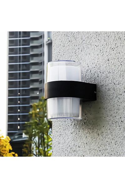 Cata 12 W Two Way LED Wall Sconce - Daylight (3000K) - Black - IP54 - CT-7048
