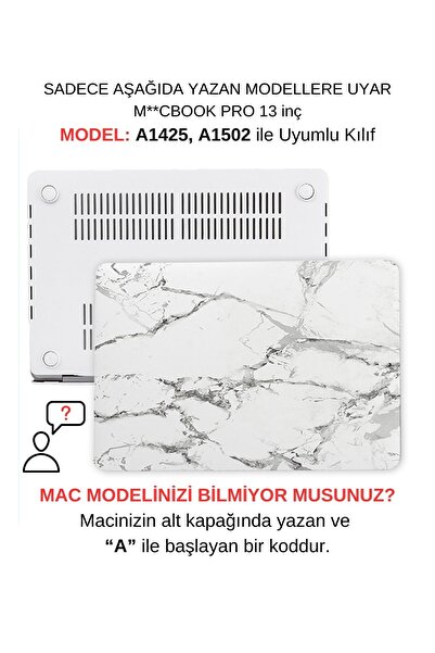Mcstorey Macbook Pro Kılıf 13inç (ESKİ USB HDMI'LI MODEL 2012-2015) A1425 A15...