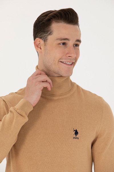 U.S. Polo Assn. ΒΑΣΗ. POLO ΑΝΔΡΙΚΟ SLIMFIT FULL TURTLEneck ΑΘΛΗΤΙΚΟ ΠΛΕΚΤΟ G081SZ0TK.000.1629599 FORBES