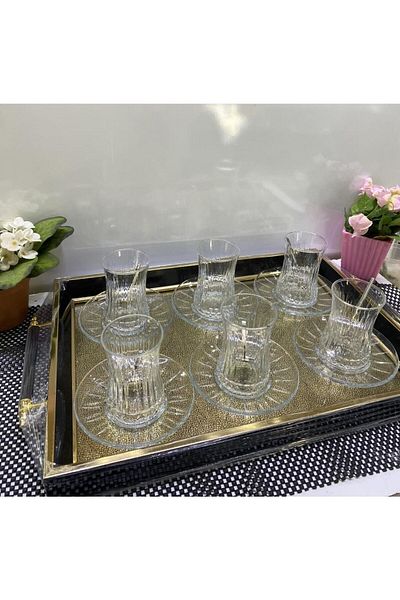 Paşabahçe Elysia 12 Piece Tea Set for 6 People