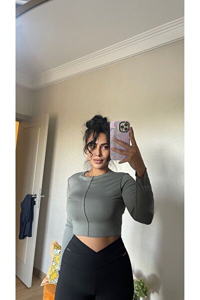 Likralı Yeşil Crop