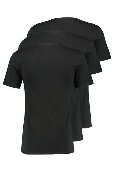 Lacoste Shirt T-Shirt im 3er Pack mit V-Ausschnitt und Logo-Schriftzug