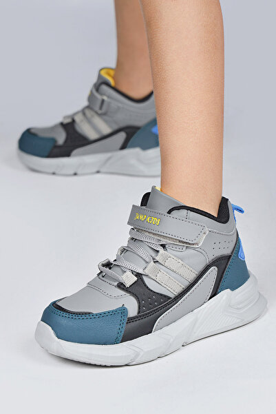 Jump 27823 Velcro Gray - Black Unisex Children's Winter Boots Sneakers