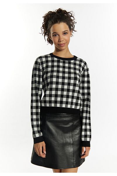 myMo ROCKS Strickpullover – Spitzendetail