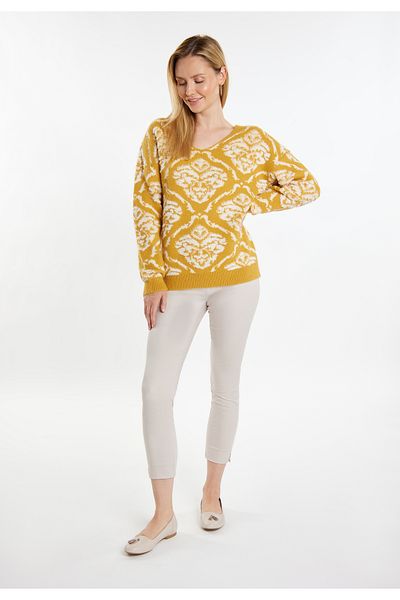 USHA Strick Pullover sivene