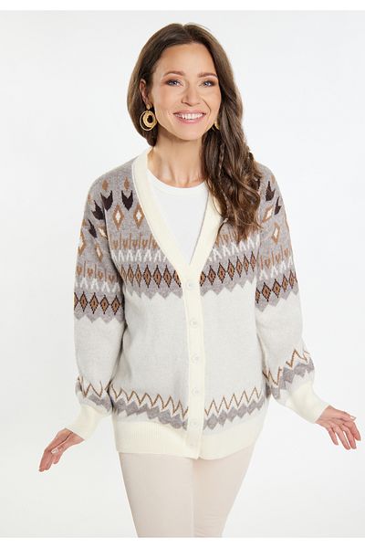 USHA FESTIVAL – Strick-Cardigan-Schläger-Design