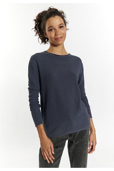 myMo ROCKS Strickpullover – Spitzendetail