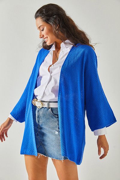 Olalook Γυναικεία Saks Blue Bat Spring Cardigan HRK-19000057