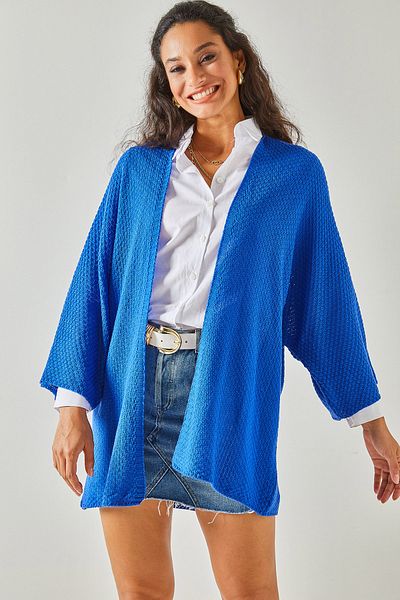 Olalook Γυναικεία Saks Blue Bat Spring Cardigan HRK-19000057
