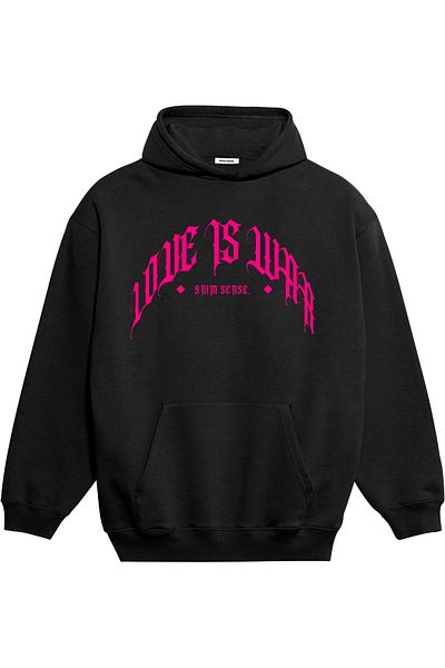 9N1M SENSE Herren SENSE LOVE IS WAR Kapuzenpullover