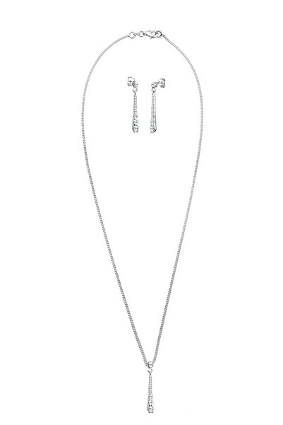 ELLI Schmuckset Tropfen Kristalle 925 Silber