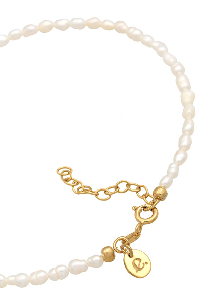 ELLI Fußschmuck Süßwasserperlen Klassik 925 Silber